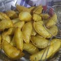 Tatsavi Jain 's cooksnap of when they made Diwali special gujiya.