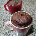 El cooksnap de Ignacio cuando hizo Torta de choco en taza al micro.