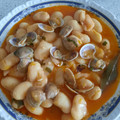 El cooksnap de mari carmen cuando hizo Fabes/Judiones con almejas y rape.