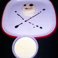 Jake's cooksnap of when they made Vickys Blancmange (Vanilla Pudding), GF DF EF SF NF.