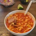 El cooksnap de Raul Morales cuando hizo Pozole de espinazo de cerdo🐖🐖.