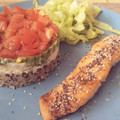 El cooksnap de mariana cea cuando hizo Ensalada-timbal quinoa.