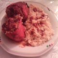El cooksnap de Judith cuando hizo Morrones rellenos con carne .