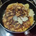 El cooksnap de Andrés López cuando hizo Tortillón de papas con queso Paraguay.