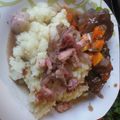 El cooksnap de Damarys Danaes Marlheyz cuando hizo Puré Rústico de cebolla morada y tocino con carne a la olla.