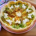 il rosso rubinian quando ha preparato Torta Ricotta e Fiori di zucchina