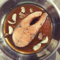 Cooksnap dari Kantin Nini untuk resep Tim Salmon Bawang Putih