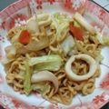 papa 的 生炒花枝(透抽)乾意麵～台南經典美食小吃 cooksnap