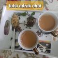Rita mehta का कुकस्नैप जब उन्होंने अदरक तुलसी चाय (adrak tulsi chai recipe in Hindi) बनाया था।