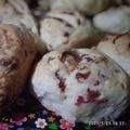 El cooksnap de cindy cuando hizo Pancitos saborizados (salame, jamón y queso)😃😃.
