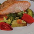 Cooksnap de Raquel quando cozinhou Salmão com Laranja e Legumes em papelote.