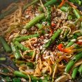 El cooksnap de Patricia Flocco cuando hizo Fideos de arroz con vegetales al wok.
