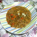 El cooksnap de Adriana Juarez cuando hizo Guiso de Lentejas y Arroz económico.🍜.