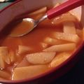 El cooksnap de Fernando Jara cuando hizo Sopa de papas.