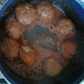 El cooksnap de Jaqueline Brigido cuando hizo Albóndigas.
