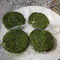 El cooksnap de Gabriela Schmidt cuando hizo Hamburguesas de Arvejas y espinacas 🥬.