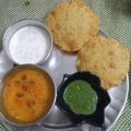 pinky makhija का कुकस्नैप जब उन्होंने मथुरा की फेमस बेड़मी पूरी (Mathura ki famous bedmi puri recipe in Hindi) बनाया था।