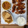 El cooksnap de poramoralhambre cuando hizo Requesón, cilantro y espinaca.