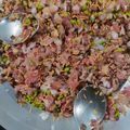 Diya acharya का कुकस्नैप जब उन्होंने काले चने की चाट (Kale chane ki chaat recipe in hindi) बनाया था।