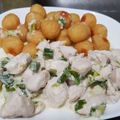 El cooksnap de Tincho cuando hizo Supremas de pollo al verdeo con papas noisette.
