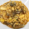 El cooksnap de LaMachin cuando hizo Arroz meloso con calamares y alcachofas.