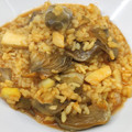 El cooksnap de LaMachin cuando hizo Arroz meloso con calamares y alcachofas.