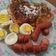 El cooksnap de Eva Perez cuando hizo Hot cakes o pan cakes con tocino. ॐ.