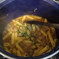 El cooksnap de Gabriela Violante cuando hizo One pot pasta mostachol.