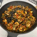 El cooksnap de Caritina Rb cuando hizo Pasta con verduras y langostinos con salsa de soja.