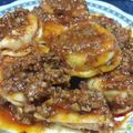 El cooksnap de Andrea cuando hizo Sorrentinos caseros.