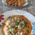 Cooksnap de Carlos Batista quando cozinhou Arroz de tomate e pimento.