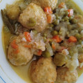 El cooksnap de Antonio Lorente cuando hizo Albóndigas de pollo con verduras.