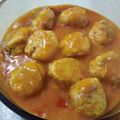El cooksnap de Elena C cuando hizo Albóndigas de atún y zanahoria con salsa de pimientos.