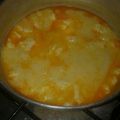 El cooksnap de Priscila cuando hizo Sopa de queso y papa.