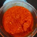 Mukta Shukla 's cooksnap of when they made Ripened red chillies chutney.