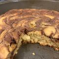 El cooksnap de Ivanna Rios cuando hizo Queque marmoleado de plátano y crema de avellanas (Nutella).