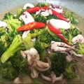 莊晴 的 透抽炒花椰菜 cooksnap