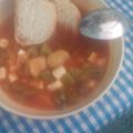 El cooksnap de Lily arzola cuando hizo Sopa de habas con nopales.