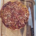 El cooksnap de Guillermo Fariña cuando hizo Quiche de pollo champiñones choclo.