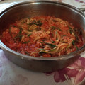 El cooksnap de casamarzo40 cuando hizo Espaguetis de calabacín con atún.