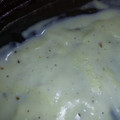 El cooksnap de Johana Celiria cuando hizo Salsa blanca.