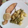 El cooksnap de Mercedes Fernandez Manzano cuando hizo Salmón fresco al limón con hortalizas.
