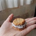 El cooksnap de chiara cuando hizo ALFAJORES DE AVENA Y BANANA rellenos de dulce de leche.