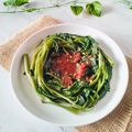 Cooksnap dari RatihAng untuk resep Rujak Kangkung Dadakan Khas Kuningan