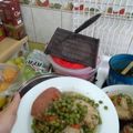 El cooksnap de Felipe Ignacio Cares Balboa cuando hizo Pollo escabechado con arvejas acompañado con arroz amarillo 😃.