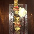 El cooksnap de Alejandro Valle cuando hizo Brochetas mixtas.