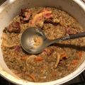Pszilvi16 Cooksnap-ja, amikor elkészítette a(z) Lencseleves zöldséges, tarjával receptet.