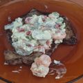 El cooksnap de Almudena Collado cuando hizo Ternera a la plancha con Salsa de Verduras y Setas.