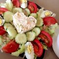 صورة من كراميلا، شاركها بعد تجربة وصفة سلطة الخس مع الخيار والفلفل البارد و الذرة😋