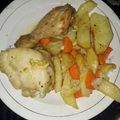 El cooksnap de Matias Leonel cuando hizo Pollo al horno a la mostaza con papa.